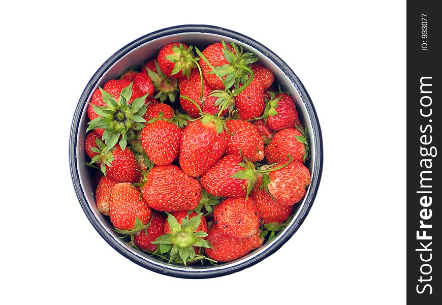 Strawberries on the plate