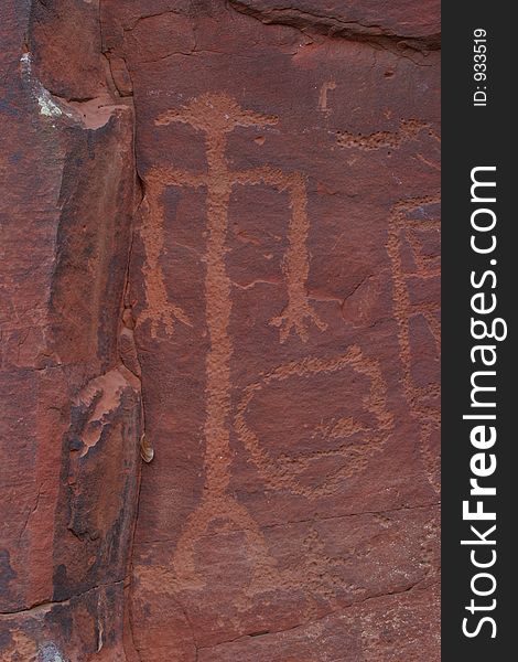 Petroglyph of the Coconino National Forest. Petroglyph of the Coconino National Forest