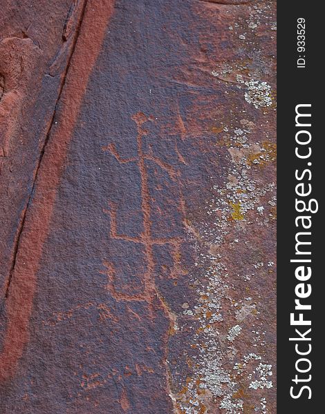 Petroglyph of the Coconino National Forest. Petroglyph of the Coconino National Forest