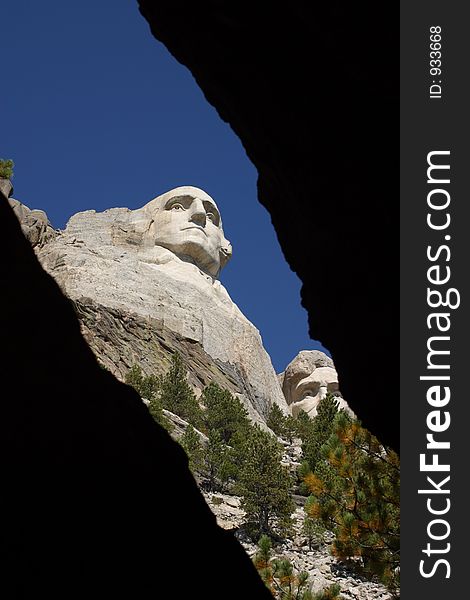 Cave View Of Mount Rushmore