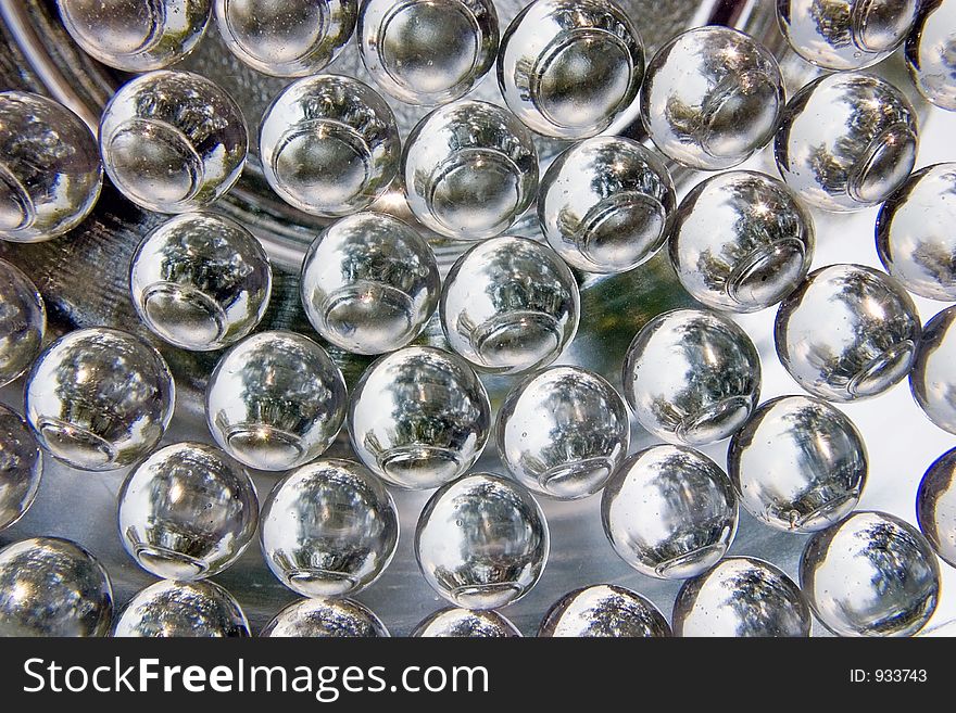 Some clear glasss marbles making a great background image. Some clear glasss marbles making a great background image