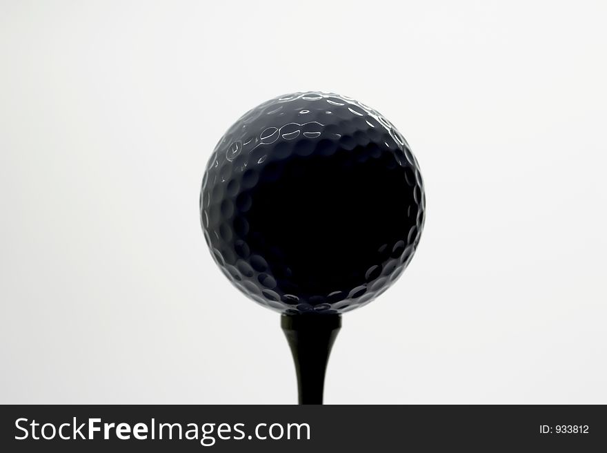 Golfball on tee