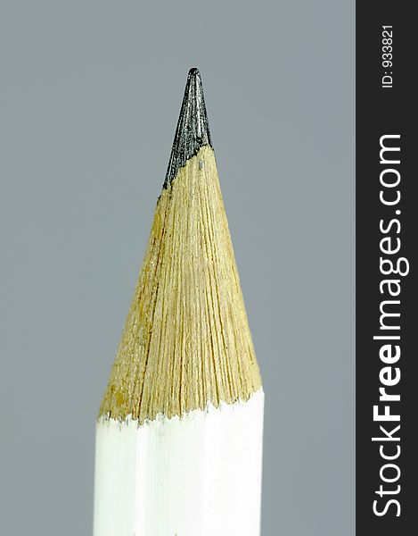 Close-up of a white pencil