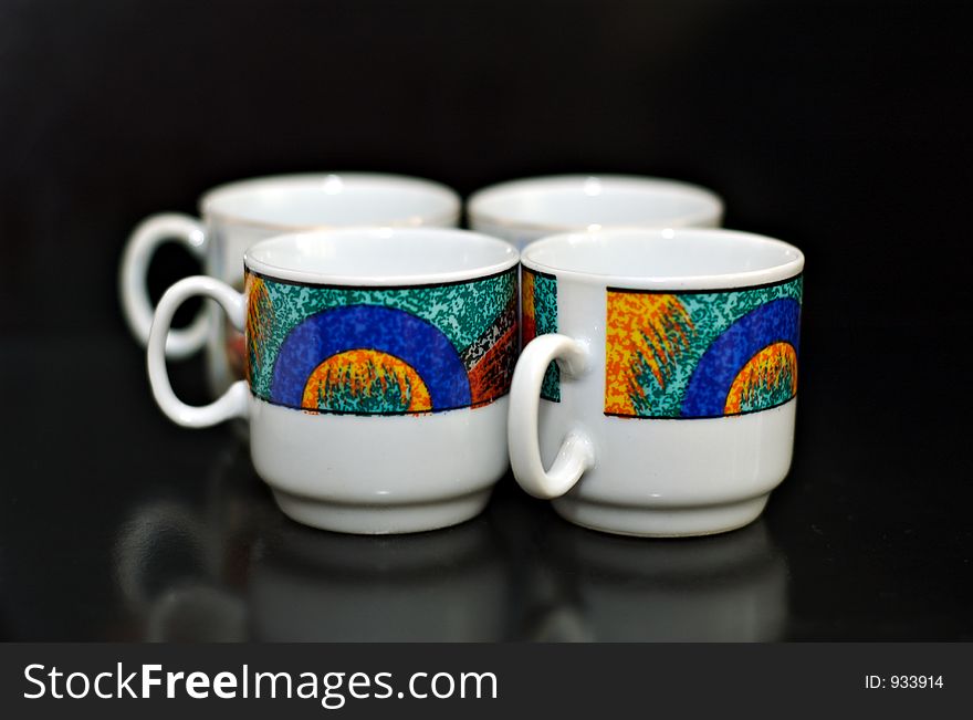 Four Coffee Cups