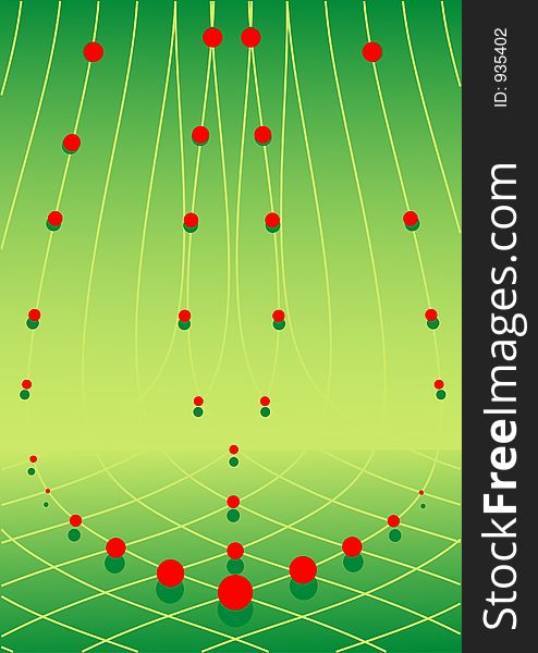 Organic network illustrated background
