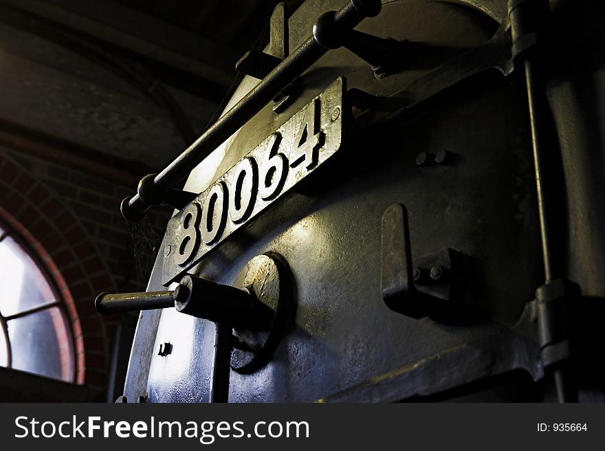 Steam Engine In Shed