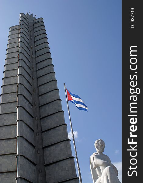 Monument to Jose Marti in Revolution Square, Havana, Cuba. Monument to Jose Marti in Revolution Square, Havana, Cuba