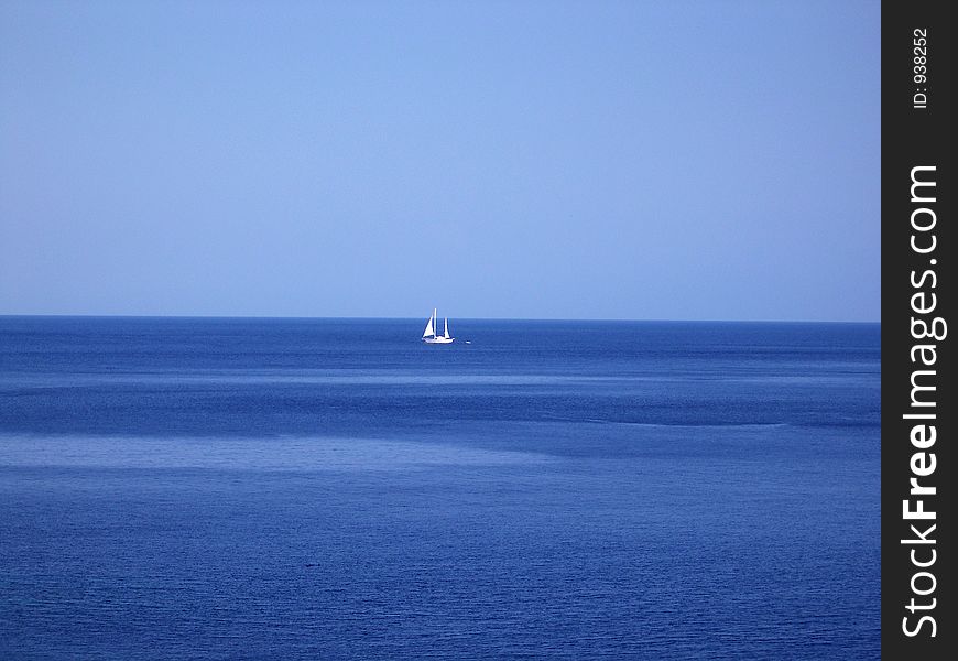 Yacht, Adriatic, Croatia. Yacht, Adriatic, Croatia