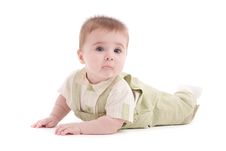 Portrait Of Adorable Blue-eyes Baby Lying Down Royalty Free Stock Photo Portrait Of Adorable Blue-eyes Baby Lying Down Royalty Free Stock Photo