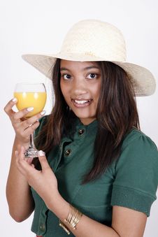 36  Sexy girl drinking orange juice Free Stock Photos picture