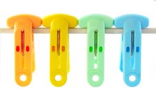 Cloth Clips Stock Photo