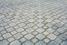 Grey Stone  Block Paving Stock Photos