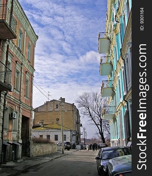 Small street near Andreevskiy descent in Kiev (Ukraine). Small street near Andreevskiy descent in Kiev (Ukraine)