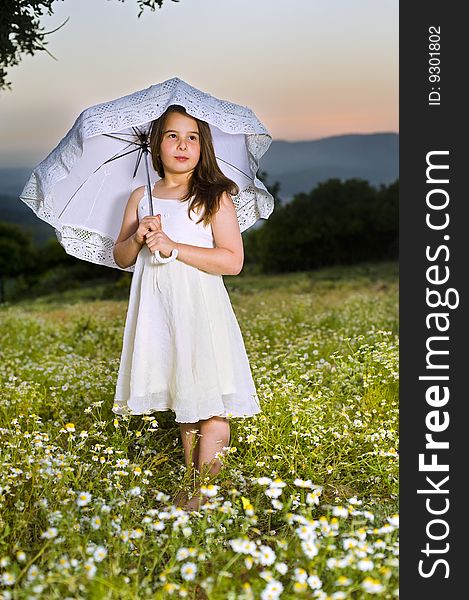 Young Girl With Parasol