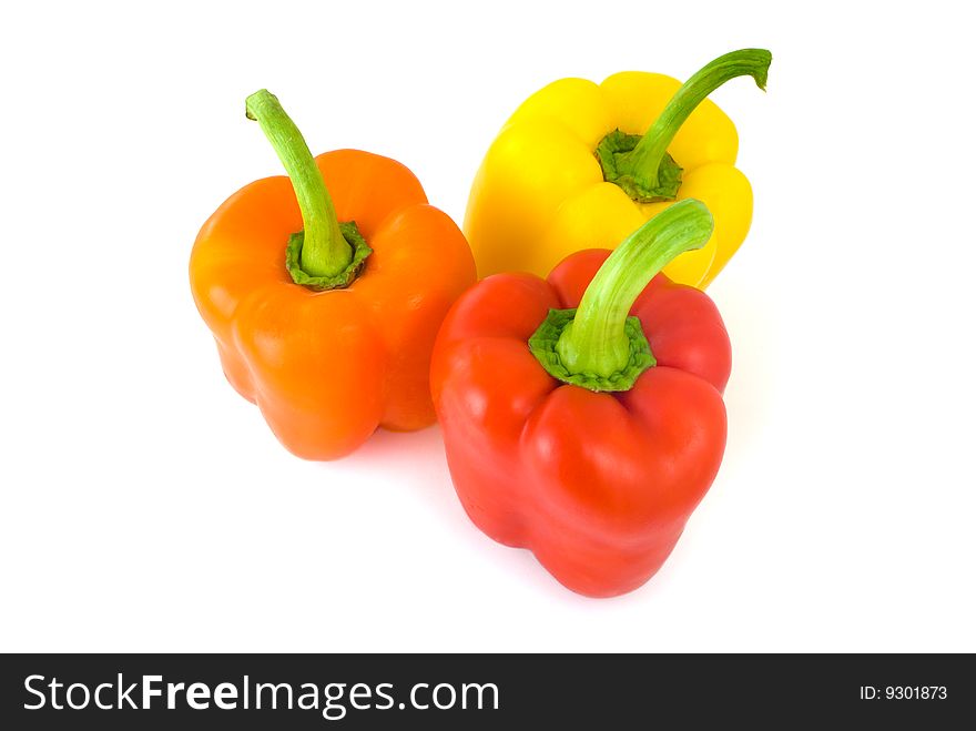 Sweet pepper isolated on white background. Sweet pepper isolated on white background