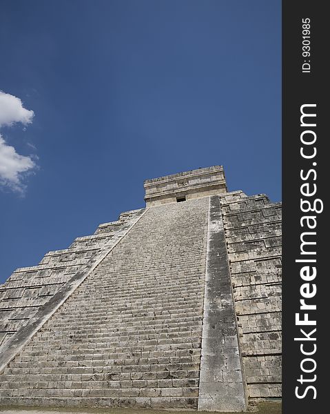 Main Pyramid at Chichen Itza... its a a large pre-Columbian archaeological site built by the Maya civilization located in the northern center of the YucatÃ¡n Peninsula, in the YucatÃ¡n state, present-day Mexico.