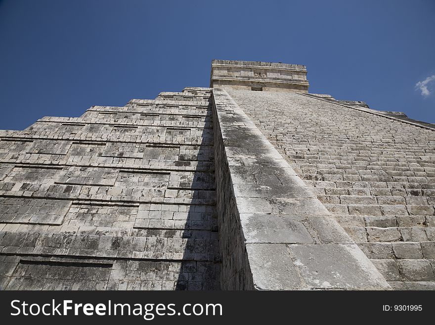 Main Pyramid at Chichen Itza... its a a large pre-Columbian archaeological site built by the Maya civilization located in the northern center of the Yucatán Peninsula, in the Yucatán state, present-day Mexico.