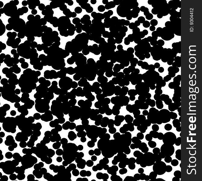 Seamless wallpaper pattern with round black design. Seamless wallpaper pattern with round black design