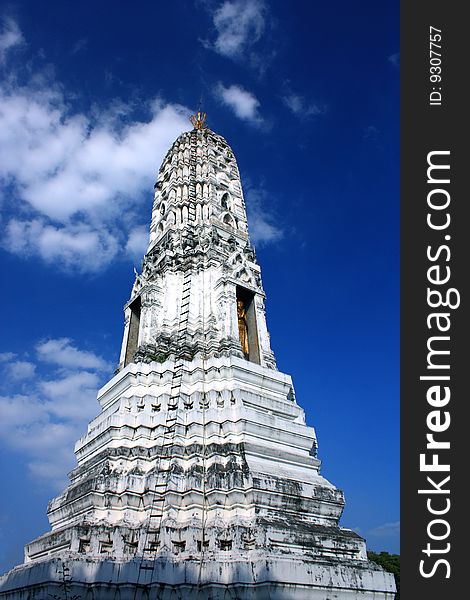 Stupa In Wat Rakang Bangkok Thailand