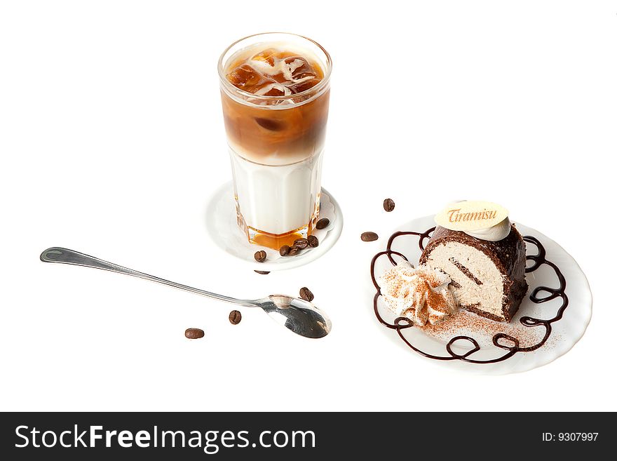 Coffee Cocktail With Cake