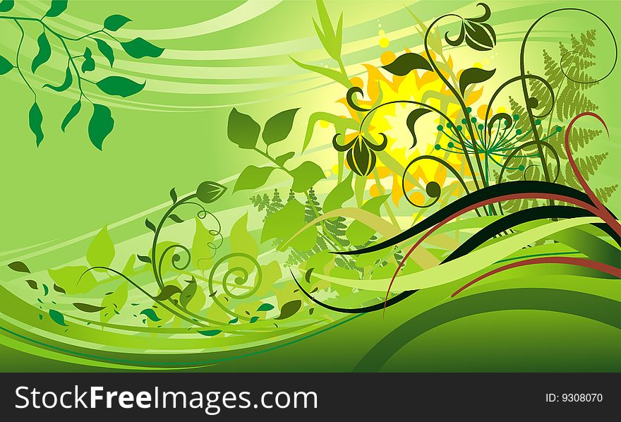 Abstract green background, vector eps. Abstract green background, vector eps