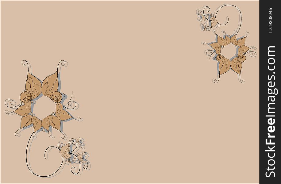 Vector illustration of style floral design background. Vector illustration of style floral design background