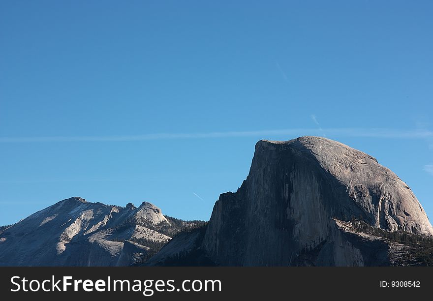 Half Dome in the Yosemite National Park, California (USA). Half Dome in the Yosemite National Park, California (USA)