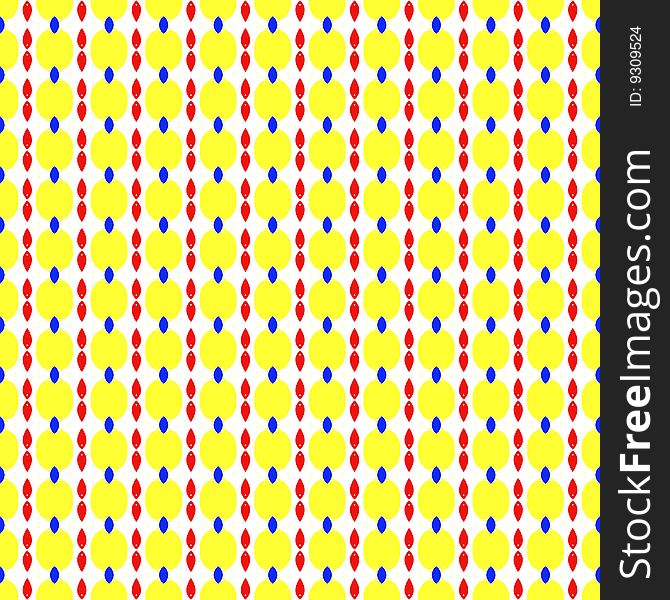 Seamless texture of vertical yellow, red and blue lined shapes. Seamless texture of vertical yellow, red and blue lined shapes