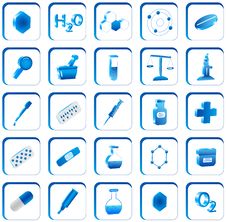 3d Chemistry Buttons Stock Photo 3d Chemistry Buttons Stock Photo