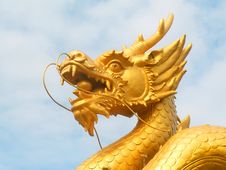 Golden Dragon Head Royalty Free Stock Images Golden Dragon Head Royalty Free Stock Images