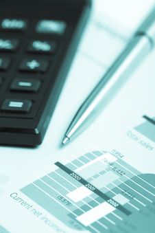 Pencil And Calculator Stock Photo Pencil And Calculator Stock Photo