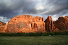 Moab Red Rock Camping Stock Images Moab Red Rock Camping Stock Images