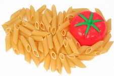 Macaroni With A Tomato Stock Image