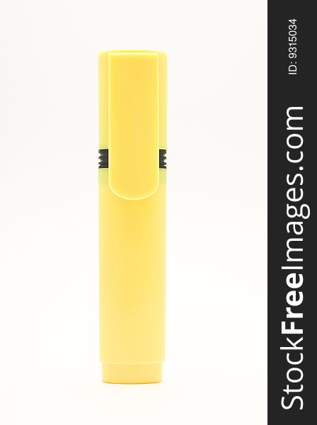 Yellow highlighter
photography studio, white background