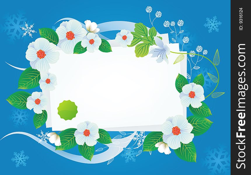 Ornament floral frame pattern design background.created by Adobe Illustrator software.