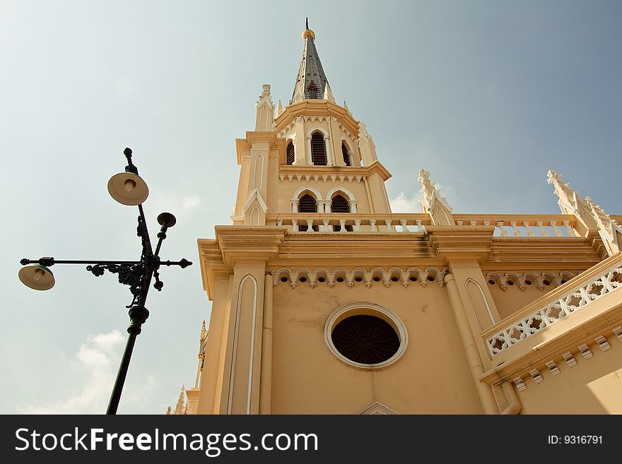 Outside of Galva church, Bangkok, Thailand. Outside of Galva church, Bangkok, Thailand