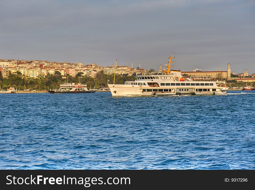 Ship in Bosporus istanbul