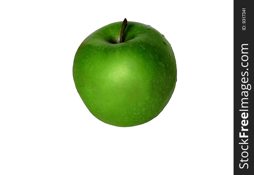 Green Apple Isolated On White