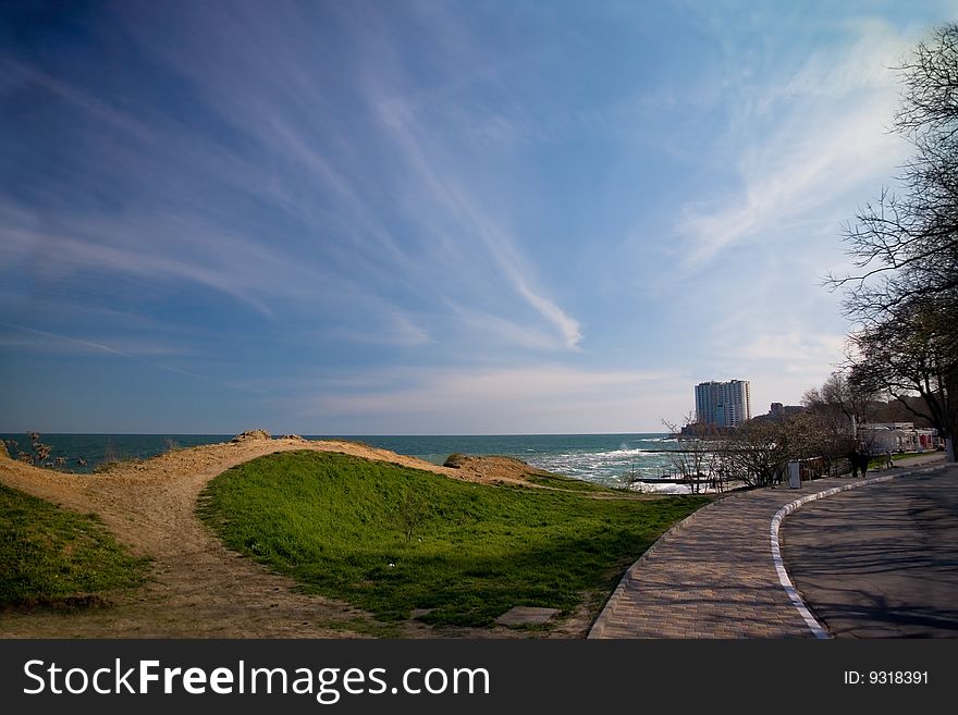 Street Near The Seashore