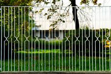White Metal Fence Royalty Free Stock Image White Metal Fence Royalty Free Stock Image