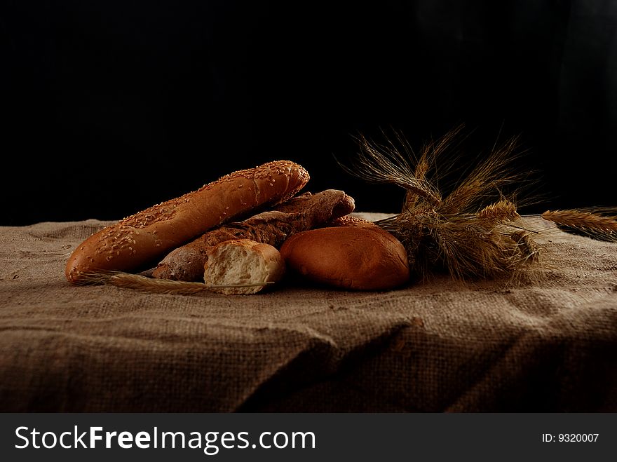 Breakfast croissant wheat meal roasted