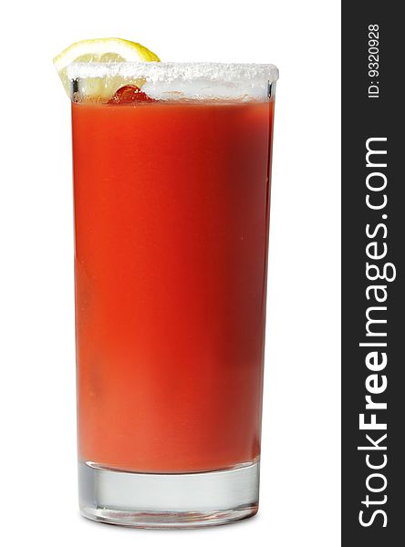 Bloody Mary with Fresh Lemon Slice