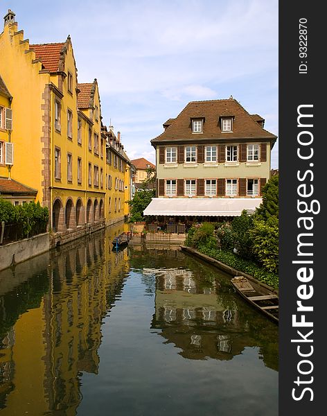 The quaint town of Colmar France boasts its La Petit Venice, or Little Venice, which is seen here with half-timbered houses and one of its canals. The quaint town of Colmar France boasts its La Petit Venice, or Little Venice, which is seen here with half-timbered houses and one of its canals.