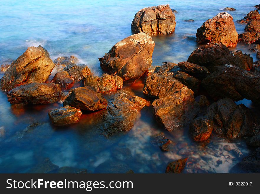 Stone In Koh Larn Pattaya Chonburi Thailand