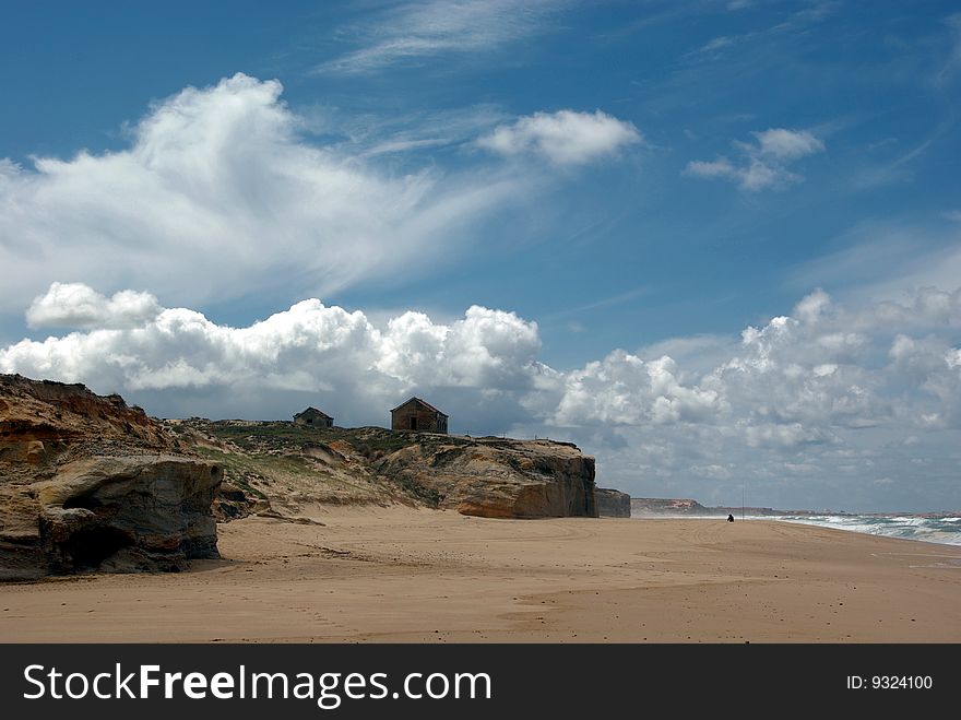 A beauiful D'el Rey beach,situated in Portugal.