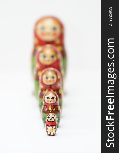 Traditional russian toy made out of wood. Traditional russian toy made out of wood