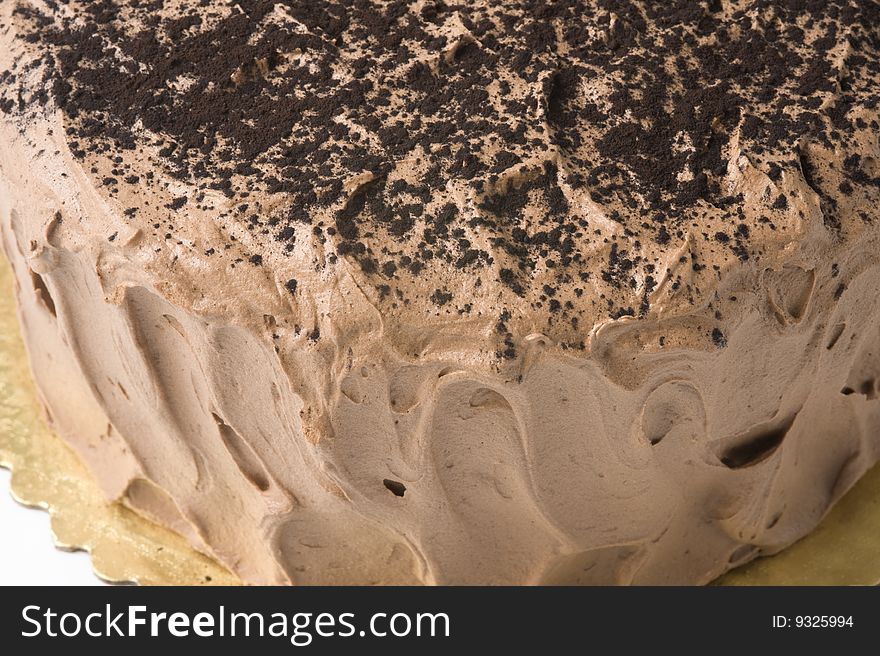 Chocolate Cake With Thick Frosting. Chocolate Cake With Thick Frosting