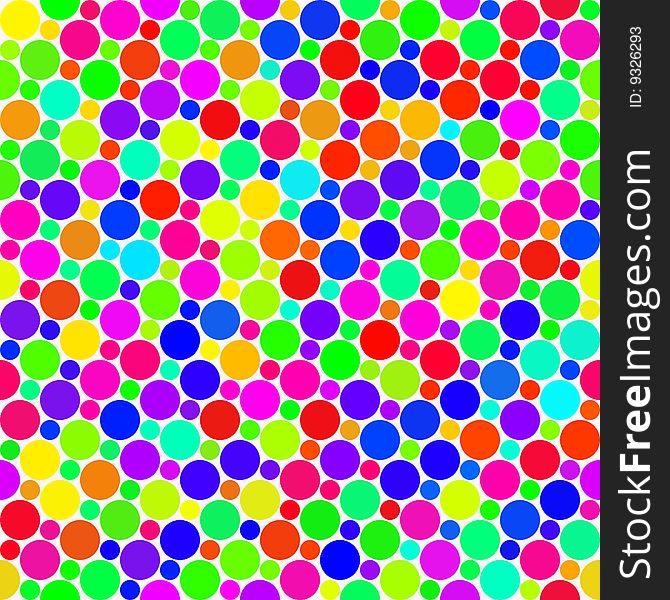 Seamless texture of very colorful and bright rounds. Seamless texture of very colorful and bright rounds
