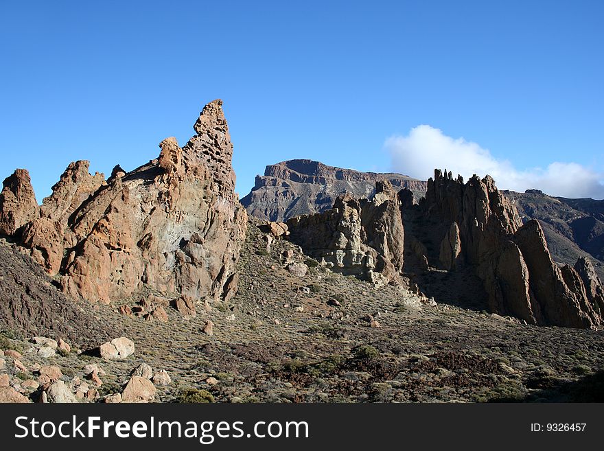 Mountain on Tenerife in Teide Park