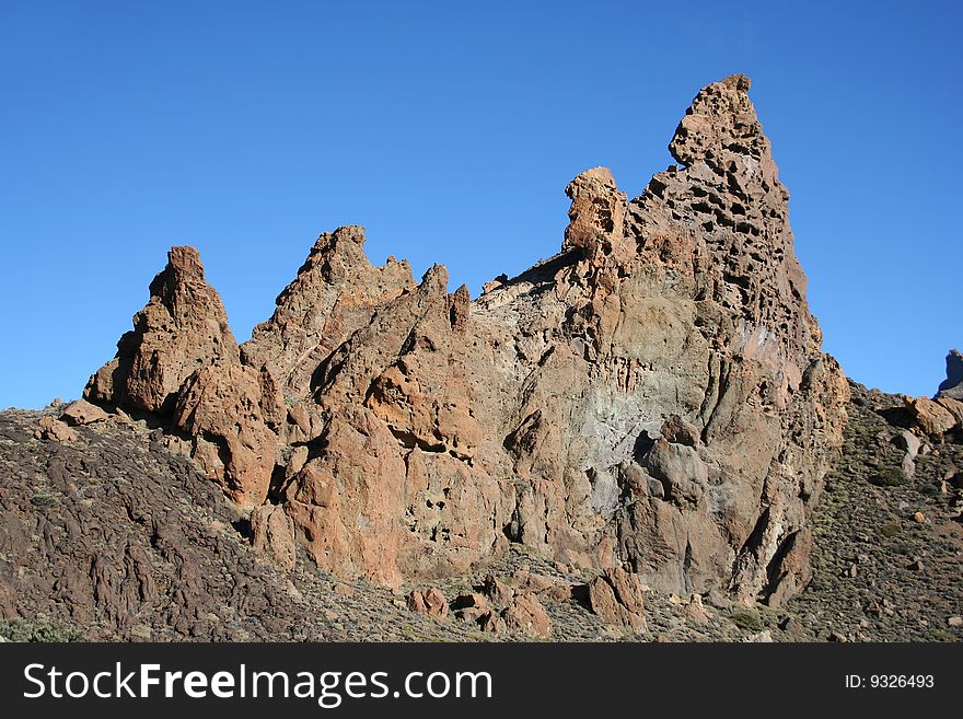 Mountain on Tenerife in Teide Park